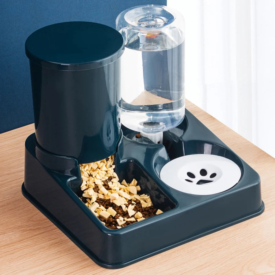 ✨ AutoFeast 2-in-1 Pet Feeder – Gravity Food & Water Dispenser for Cats & Dogs Mary's For You