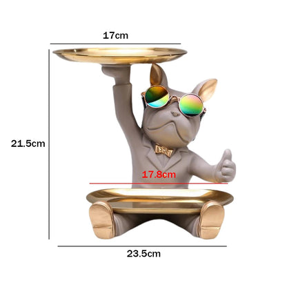 🔥💎 Bulldog Butler Sculpture 🐶✨ Nordic Charm Coin Tray 💫 Mary's For You