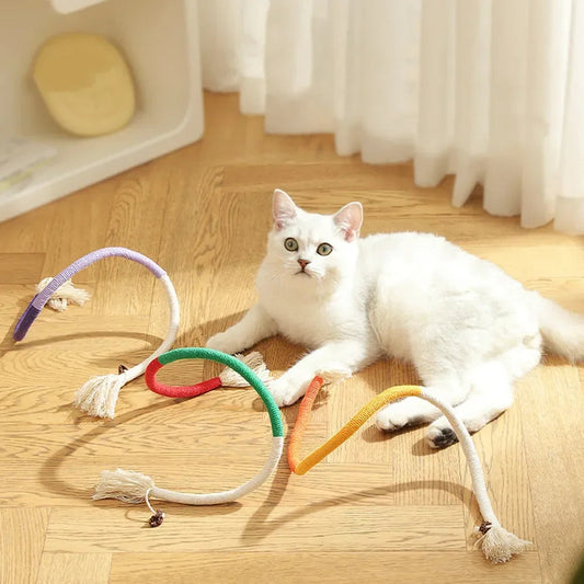 💎🔥✨ Silvervine Cat Teaser 🐾 Cotton Rope Toy for Healthy Play & Clean Teeth Mary's For You