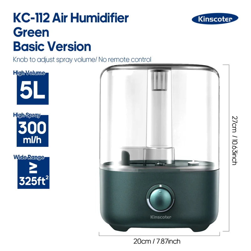 ✨ KINSCOTER 3L Humidifier 🌿 Large-Capacity Mist & Aroma Diffuser with Remote Mary's For You