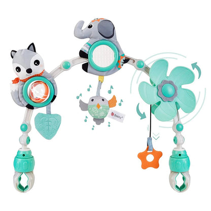 💎🔥✨ Musical Baby Arch Toy Foldable Sensory Fun for Stroller, Crib & Travel Mary's For You