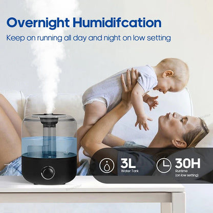 ✨ KINSCOTER 3L Humidifier 🌿 Large-Capacity Mist & Aroma Diffuser with Remote Mary's For You