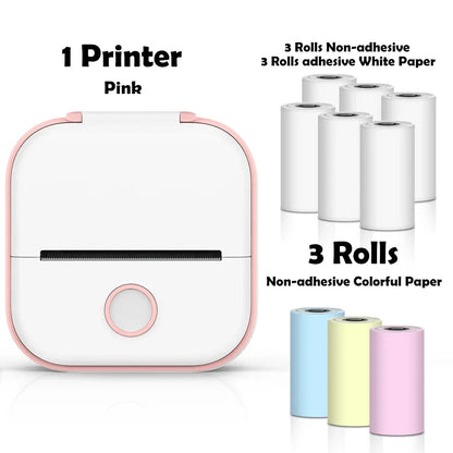 🖨️ PrintiePocket T02 – Wireless Mini Sticker Printer for Journals, DIY & Student Gifts Mary's For You