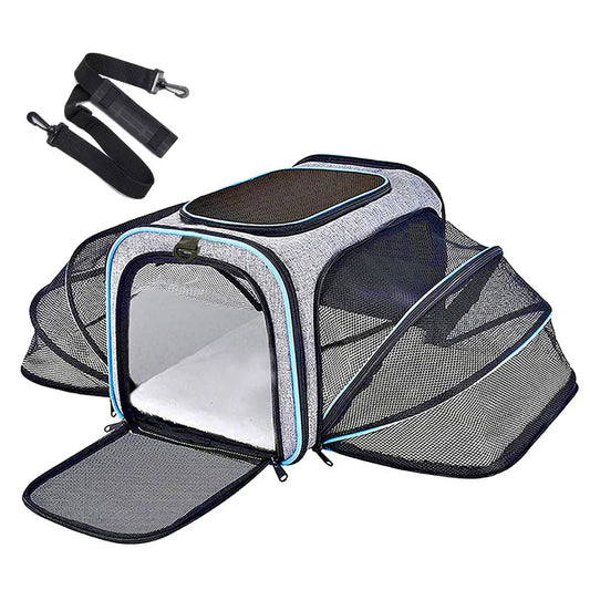 Pet Carrier Bag Foldable Small Dog Charter Carrying Cat Out Bag Expansion Pet Bag Mesh Breathable Expansion Foldable Handheld C Mary's For You