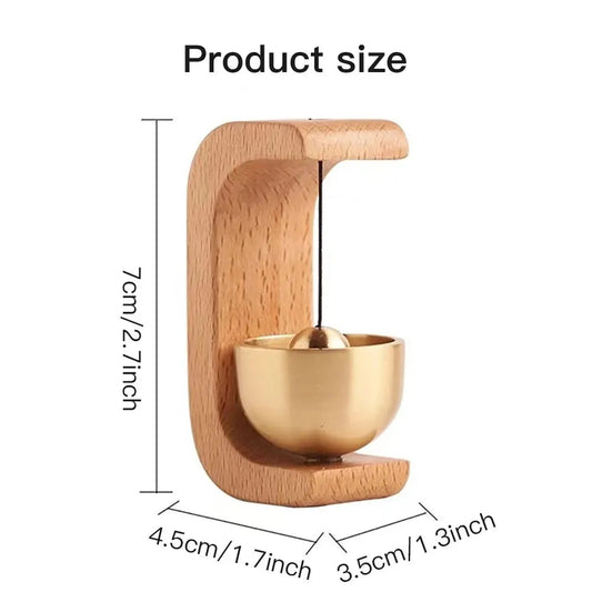 ✨ Dopamine Wind Bell 🔔 Magnetic Beech & Copper Chime for Door & Home Decor Mary's For You
