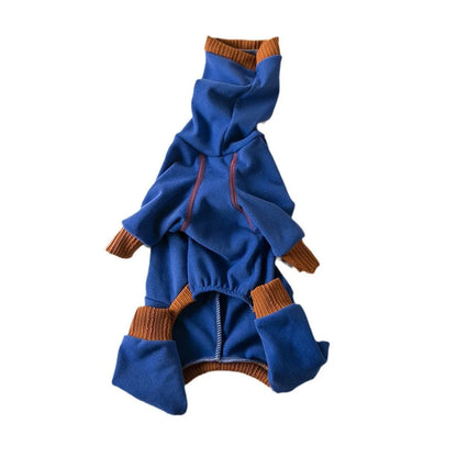 Dog Clothes Pet Plush Warm High Neck Four Legged Clothes Slightly Elastic Little Lingti Huibit Clothes Four Legged Warm Base Mary's For You