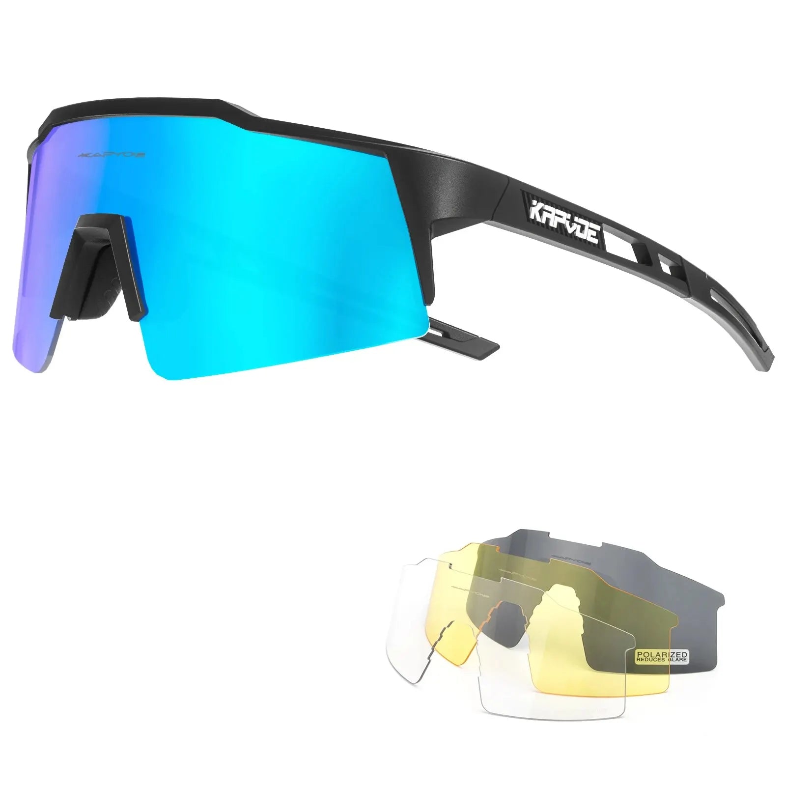 🔥 Kapvoe Cycling Glasses 🚴‍♂️ Polarised UV400 Sport Eyewear Ultra-Light Mary's For You