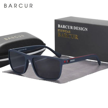 BARCUR Design TR90 Sunglasses Men Polarized Light Weight Sports Sun Glasses Women Eyewear Accessory Oculos UVAB Protection Mary's For You