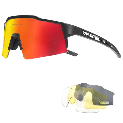 🔥 Kapvoe Cycling Glasses 🚴‍♂️ Polarised UV400 Sport Eyewear Ultra-Light Mary's For You