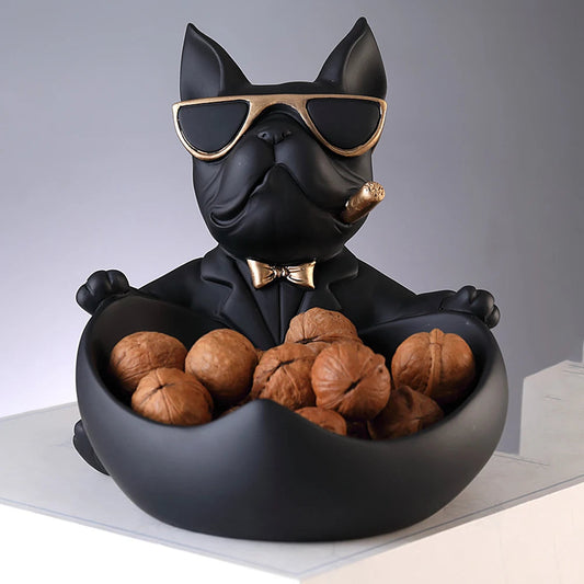 🐾 Bulldog Butler Statue Nordic Tray & Coin Bank Charm 💫 Mary's For You