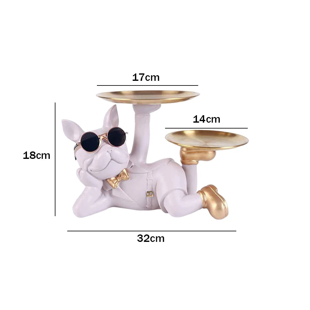 🔥💎 Bulldog Butler Sculpture 🐶✨ Nordic Charm Coin Tray 💫 Mary's For You