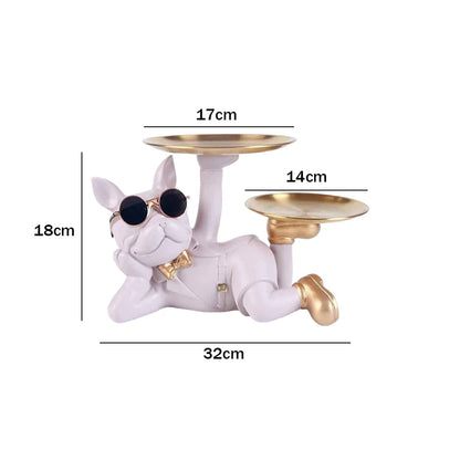 🔥💎 Bulldog Butler Sculpture 🐶✨ Nordic Charm Coin Tray 💫 Mary's For You