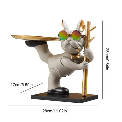 🔥💎 Bulldog Butler Sculpture 🐶✨ Nordic Charm Coin Tray 💫 Mary's For You