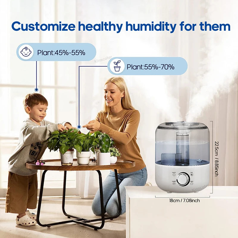 ✨ KINSCOTER 3L Humidifier 🌿 Large-Capacity Mist & Aroma Diffuser with Remote Mary's For You