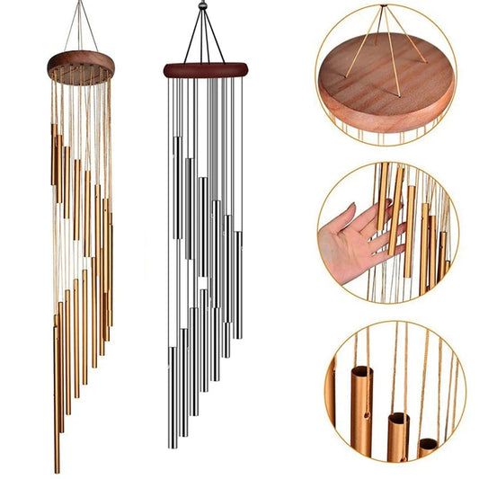 ✨Luxe Wind Chimes – 12 Tube Metal Chimes for Garden, Home, Wedding Decorations Mary's For You