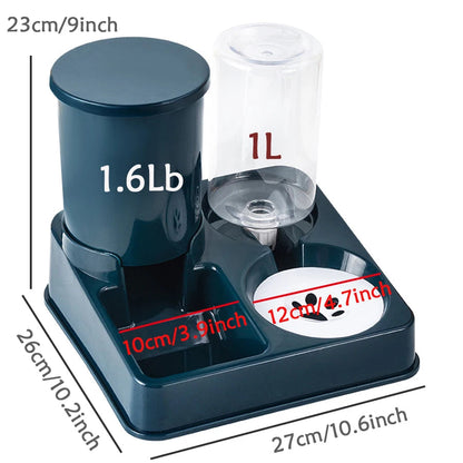 ✨ AutoFeast 2-in-1 Pet Feeder – Gravity Food & Water Dispenser for Cats & Dogs Mary's For You