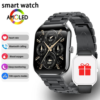🔥💎 Ultra Thin Smartwatch 1.96" AMOLED 🕒✨ HD Display | Call Reminder for Huawei 💫 Mary's For You