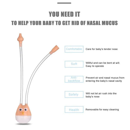 ✨ Baby Nasal Aspirator – Gentle Anti-Reflux Silicone Suction Cleaner Mary's For You