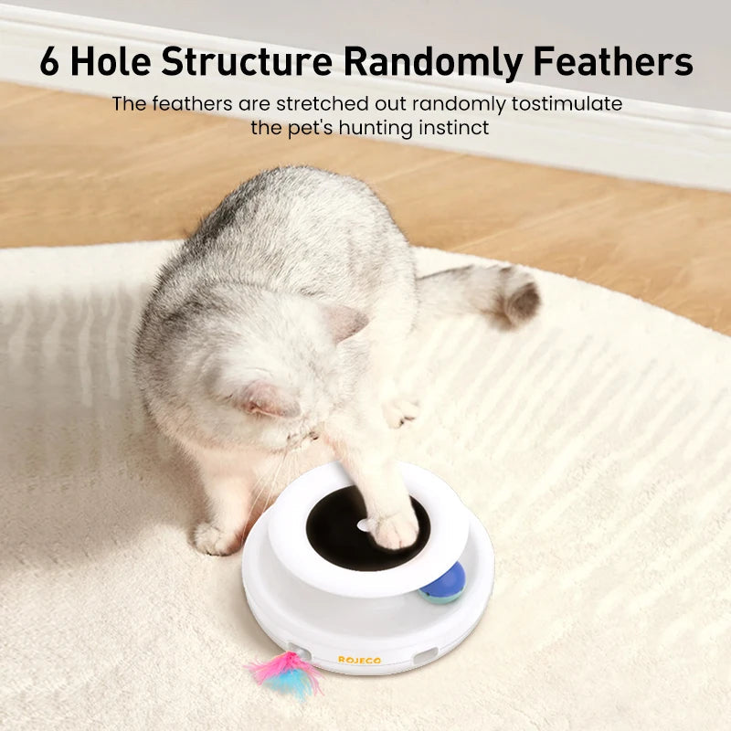 ✨ 2-in-1 Smart Pet Toy – Automatic Feather Ball for Cats & Dogs Mary's For You